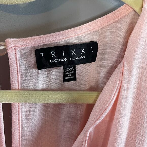 Trixxi Short Sleeve Pink Romper Playsuit | SZ XXS - Picture 11 of 13